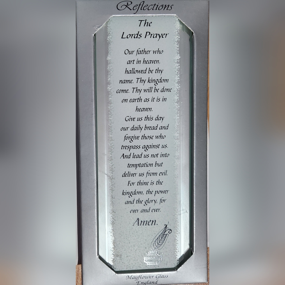 The Lords Prayer Mayflower Glass England Reflections